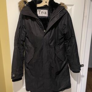 Tna Black Women’s Parka Coat